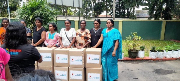 Distribution of dry food bags for women entrepreneurs (2023-10-30)